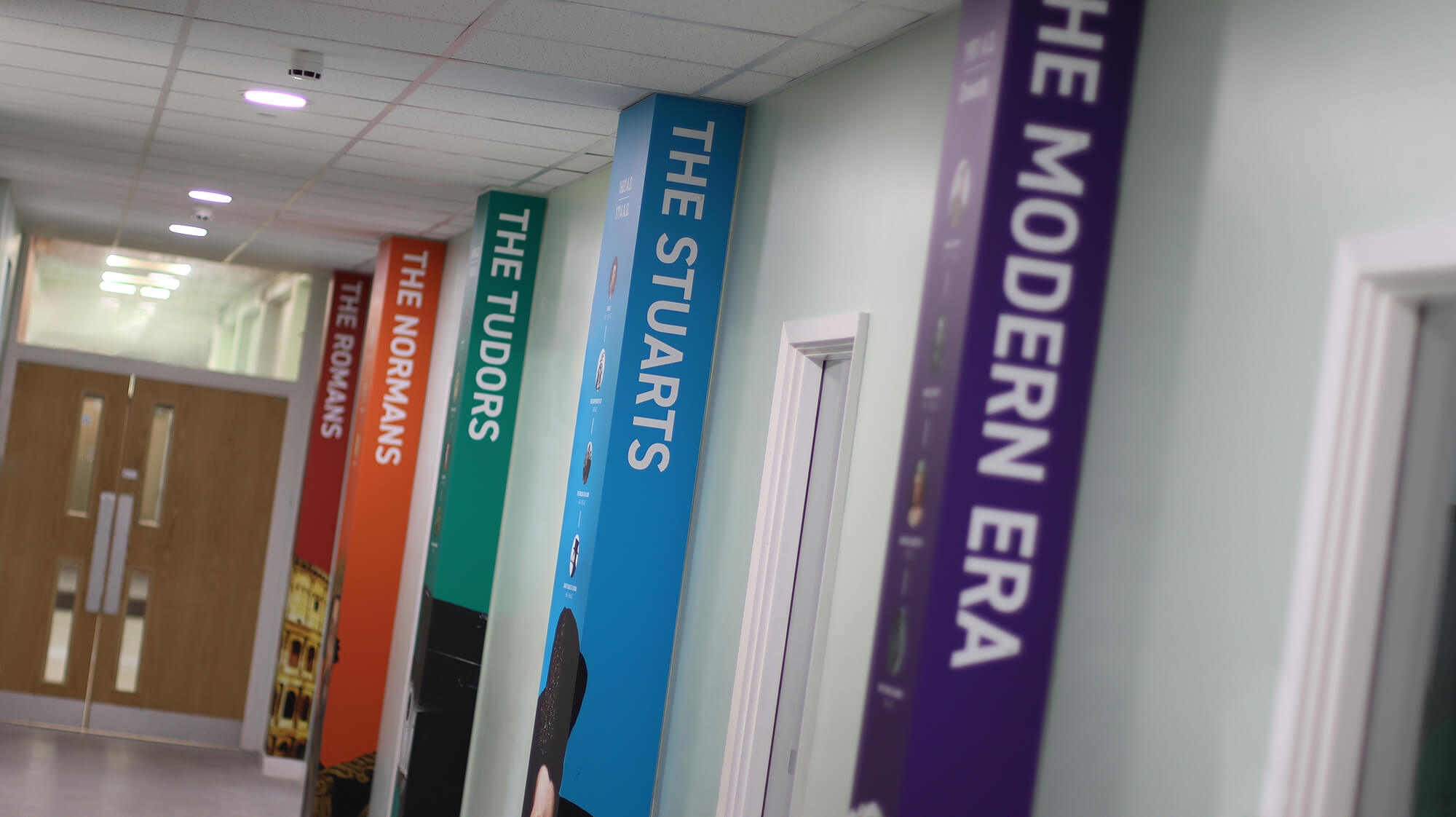 History Timeline Pillar Wraps